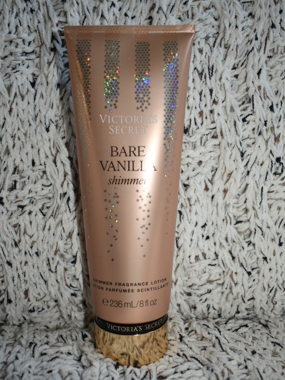 Bare Vanilla Shimmer Lotion - Rose Gold Tube